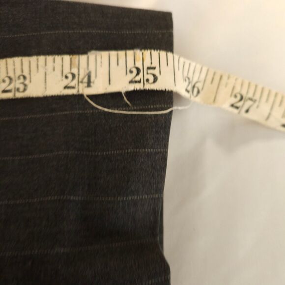Lauren Ralph Lauren Mens 42L Gray Wool Pinstripe 2-Button Sports Coat Blazer - Picture 9 of 10
